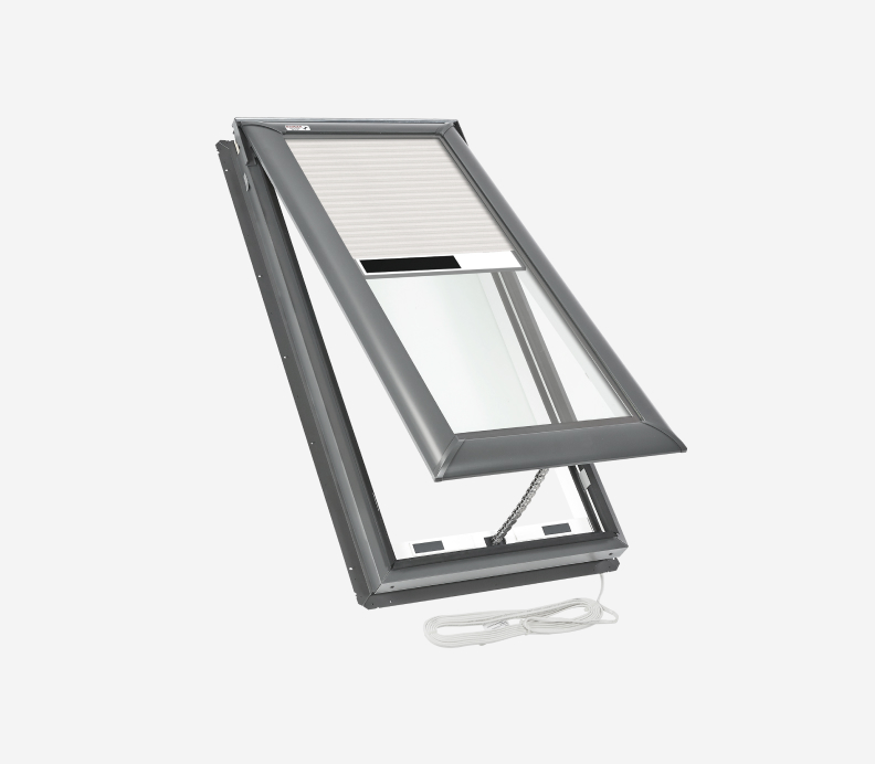 VELUX Electric Fresh Air Skylight System — hardwired, remote-controlled venting skylight