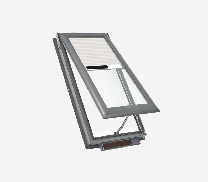 VELUX Solar Powered Fresh Air Skylight System — solar-charged, remote-controlled venting skylight